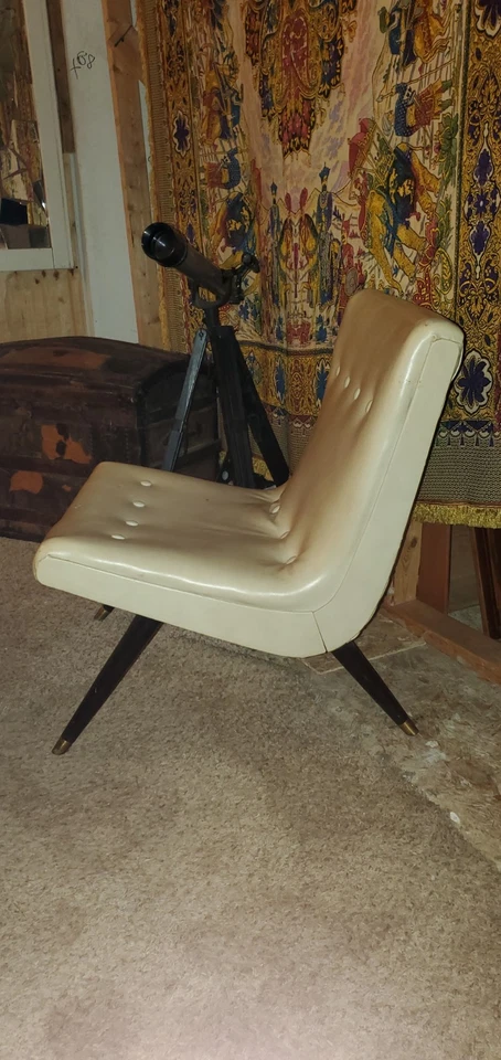 Silla Scoop Vintage 1940 Con Etiqueta Original Fabricante Podemos Discutir Envío Foto 4 de 4