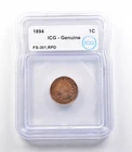 1894/94 Indian Head Cent Mint Error FS-301 RPD Genuine ICG a2341