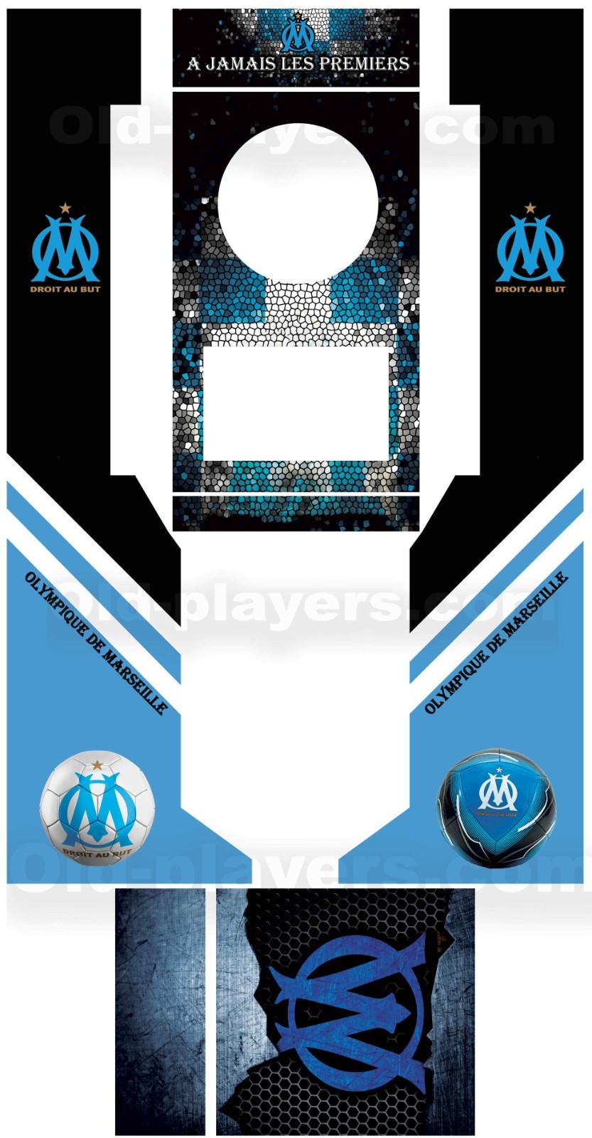 Stickers Marseille jeux de bar fléchettes Dartcab déco vinyle autocollant Dart
