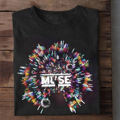 Rare Muse Band Colorful T-Shirt Alternative Rock Tribute Graphic Tee Size S-4XL