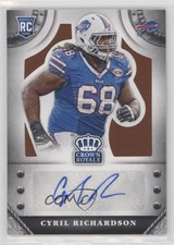 2014 Panini Crown Royale Retail Bronze 29/99 Cyril Richardson #DS-CR Auto 2t7