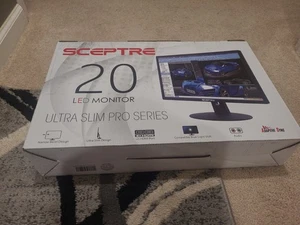 Sceptre 20" 1600x900 75Hz Ultra Thin LED Monitor HDMI E205W-16003RT NIB