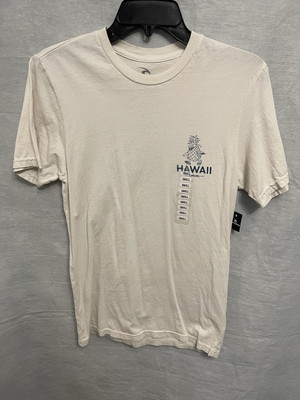 Rip Curl NWT Cruzin Heritage Tee Off White Short Sleeve Adult Size Small Slim