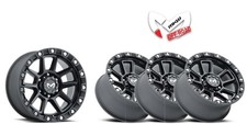 Fit Tundra Sequoia 5x150 17 Mkw M205 Black Off Road Wheels All Terrain At
