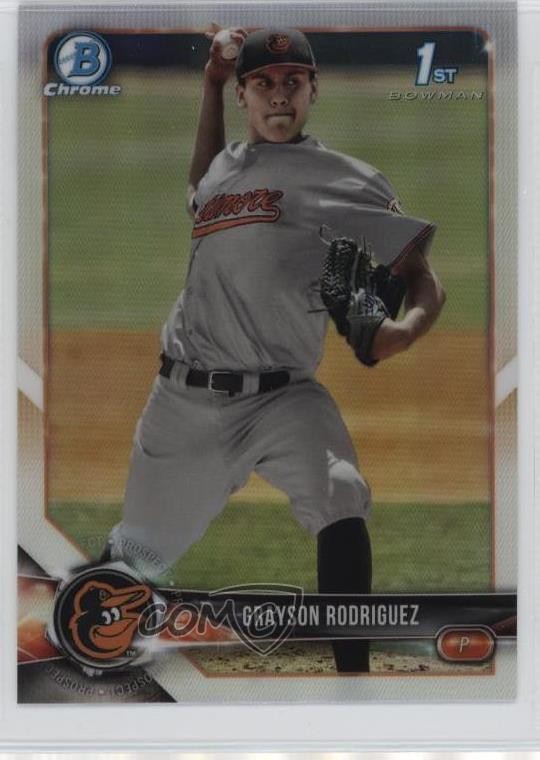 2018 Bowman Draft Chrome Refractor Grayson Rodriguez #BDC-73 1bf5