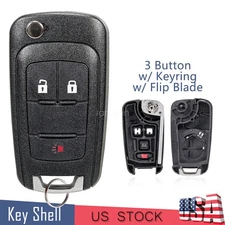 3Button Remote Flip Car Key Fob Shell Case OHT01060512 for GMC Terrain 2010-2018