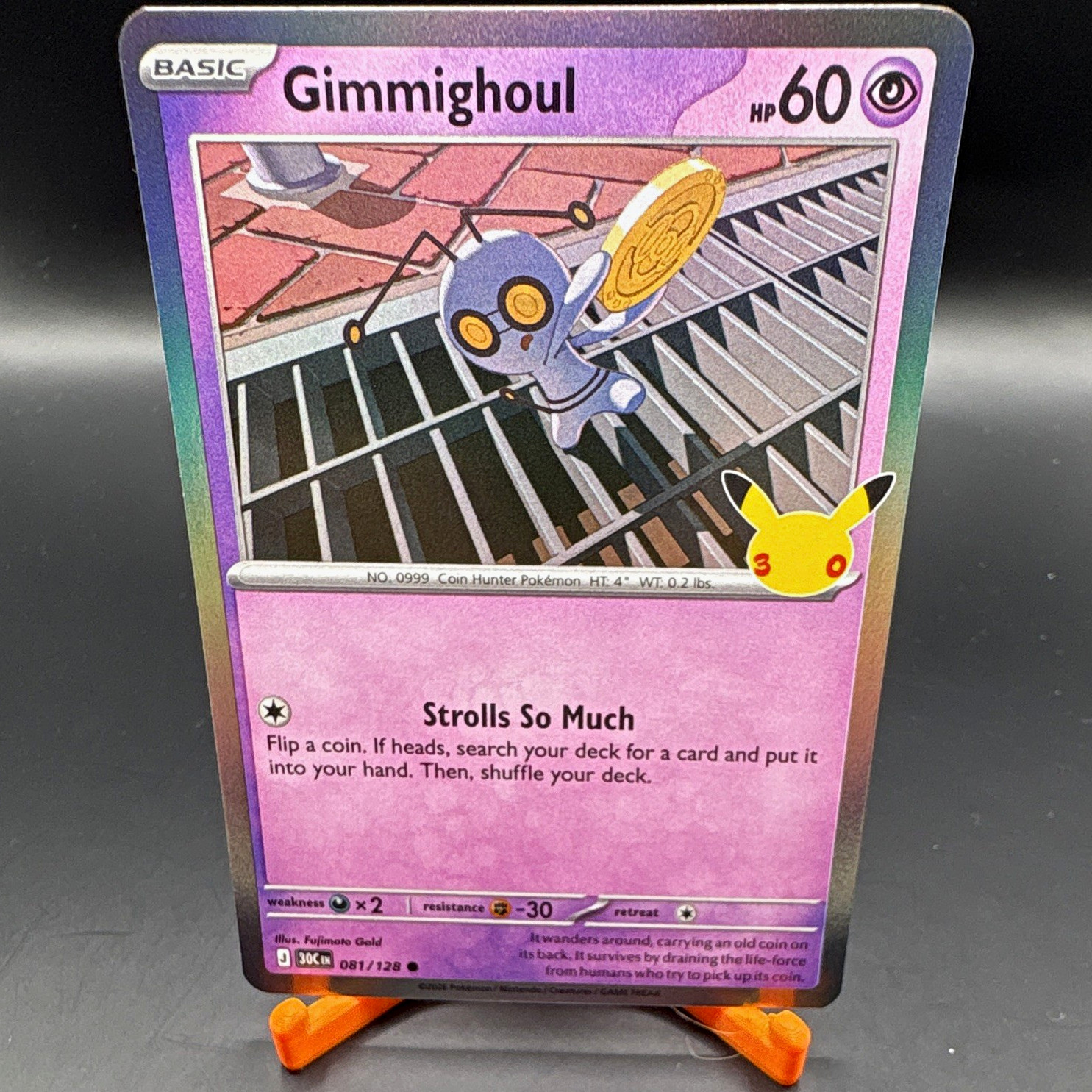 The Pokémon Company Gimmighoul 081/128 30th Celebrations  EN