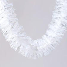Sggvecsy 49.2Ft Christmas White Tinsel Garland Xmas Tree Decorations Christma...