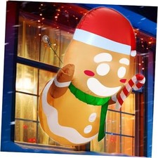 3.5Ft Christmas Inflatables Gingerbread 3.5 Ft Gingerbread with Candy Cane