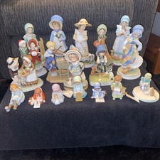 Holly Hobby Figurines Vintage Porcelain Lot of 19 American Greetings Designers