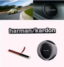 4x Harman/Kardon Emblem Sticker Speaker For Mercedes Benz Audi VW BMW AMG