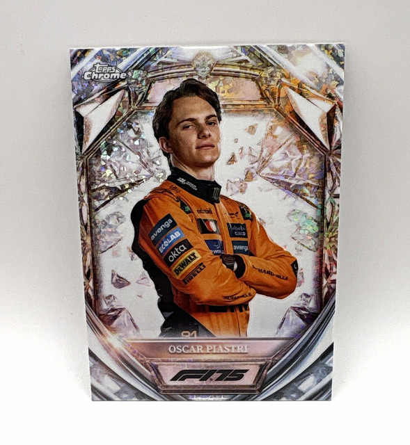 2025 Topps Chrome F1 Oscar Piastri Diamond 75th Anniversary #D75-6
