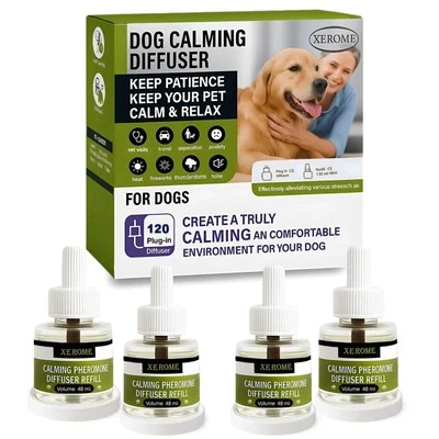 XEROME 4x Refills Dog Calming Reffils Pheromones Refill Vial For Stress
