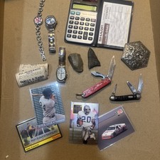Junk Drawer Lot, Barry Sanders, Lone Ranger, Imperial, Knives,Watches,Artifacts