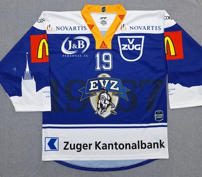 Ice Hockey EVZ ZUG National League Switzerland Jersey size XL read