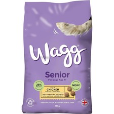 Wagg Senior Complete Dry Dog Food 15kg - Meaty Ingredients 2.00 per kilo