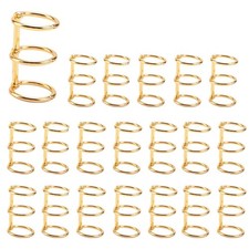 20Pcs 3 Gold Book Rings Leaf Binders Book Rings Snap Split Hinged1892