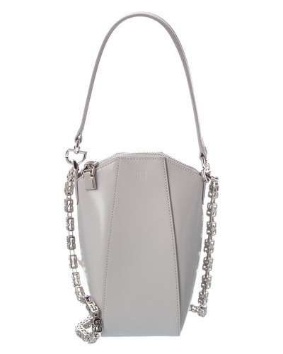 Givenchy Leather Bucket Bag Women's Grey