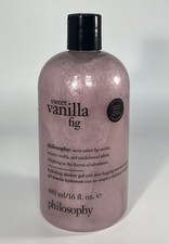 Philosophy SWEET VANILLA FIG Hydrating Shower Gel - 16fl Oz NEW