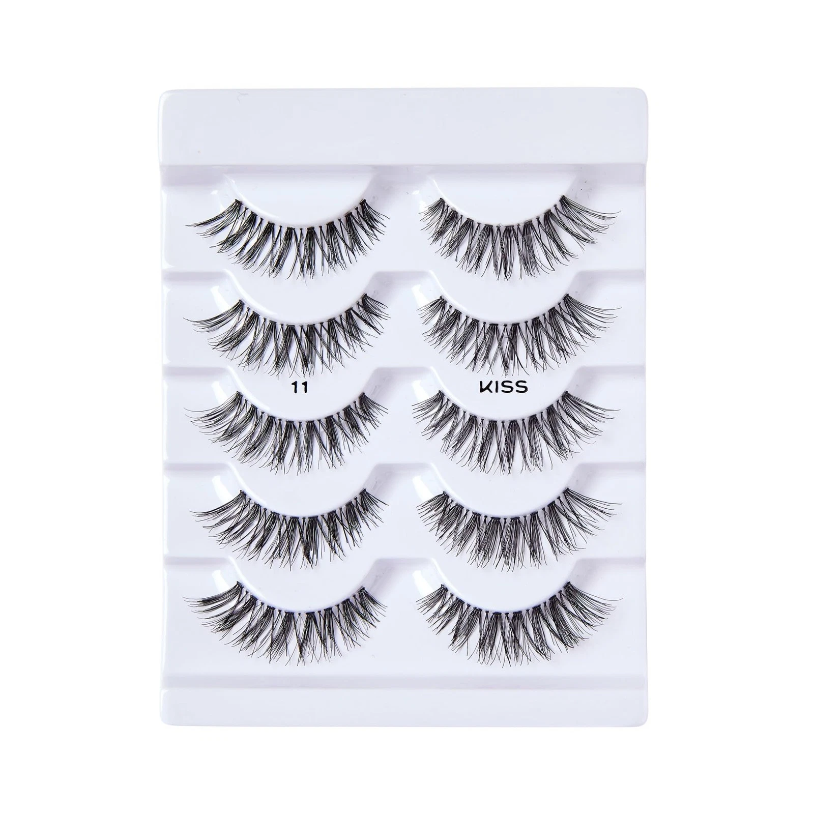 Kiss So Wispy 12mm False Eyelashes, 5 Pairs Reusable Lash Clusters, Easy Apply - product detail image 7