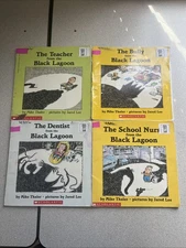 Lot of 4 Black Lagoon picture books by Mike Thaler & Jared Lee TPB Scholastic