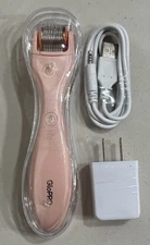 BeautyBio GloPRO Microneedling Rejuvenation Tool with Face Attachment + Charger