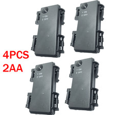 4PCS 2 AA cell battery holder with on/off switch, IP65 waterproof USA free