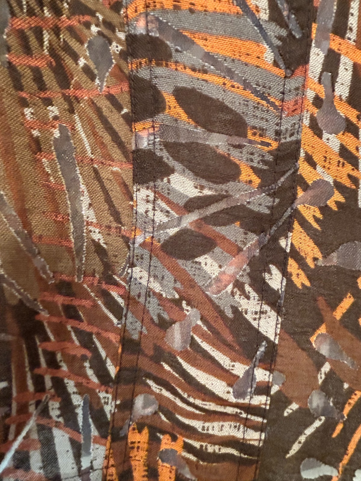 Ruby Rd Brown Multi Burn Out Jacket Size 12P Butt… - image 4