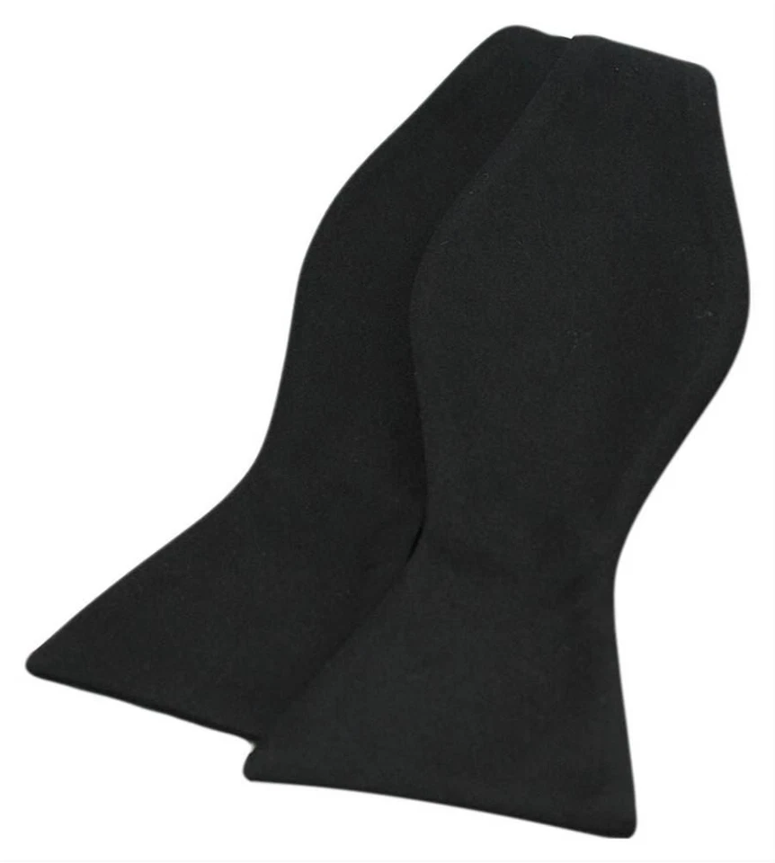 David Van Hagen Herren Einfach Polyester Krawatte - Schwarz - Bild 1 von 1