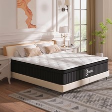 CRYREINA Queen Mattress, 12 Inch Queen Hybrid Mattress in a Box, Upgrade Indi...