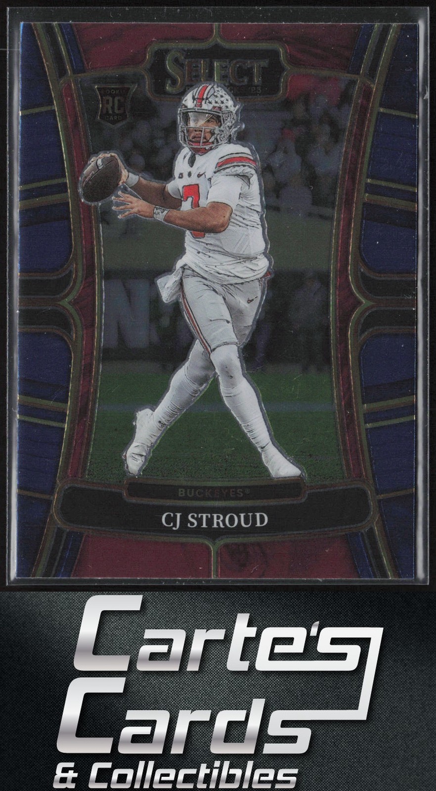 C.J. Stroud 2023 Panini Select Draft Picks #2 Blue Retail Ohio State RC