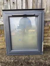 UPVC Casement Grey Window Small Bathroom Anthracite 7016 Glazed Double Frosted