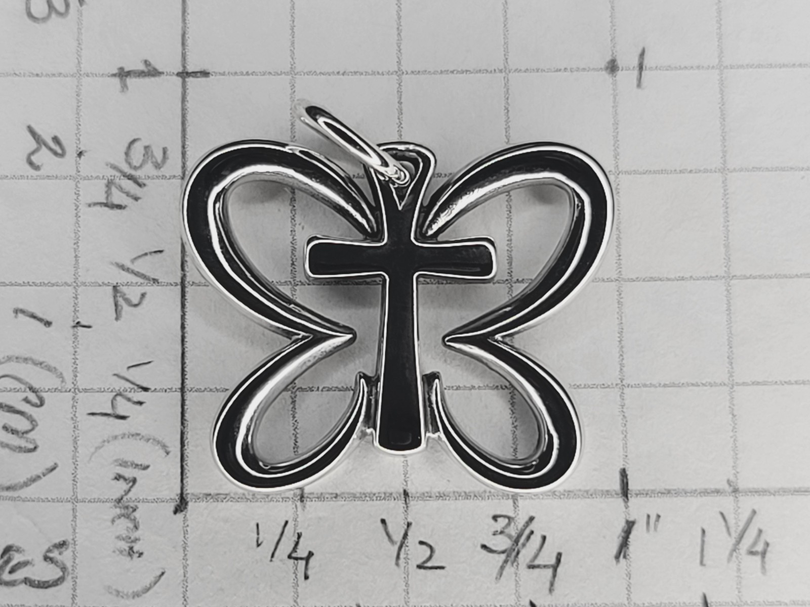 Authentic James Avery Resurrection Butterfly Cros… - image 10