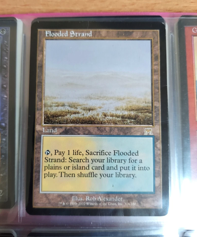 Flooded Strand 1x ONS MTG Onslaught Rare Vintage DAMAGED (see note) white blue - Image 4 of 4