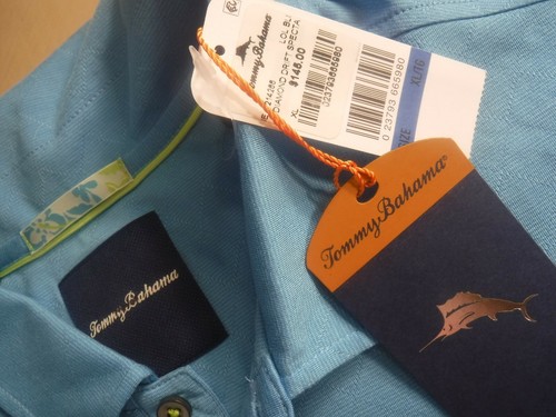 NWT Tommy Bahamas 3 Button Polo Shirt Men's Size XL - Picture 3 of 5