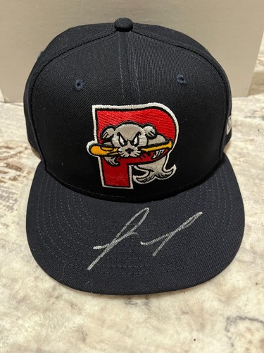 Ahbram Liendo Portland Sea Dogs 2024 Game Used Home Hat 7 1/2