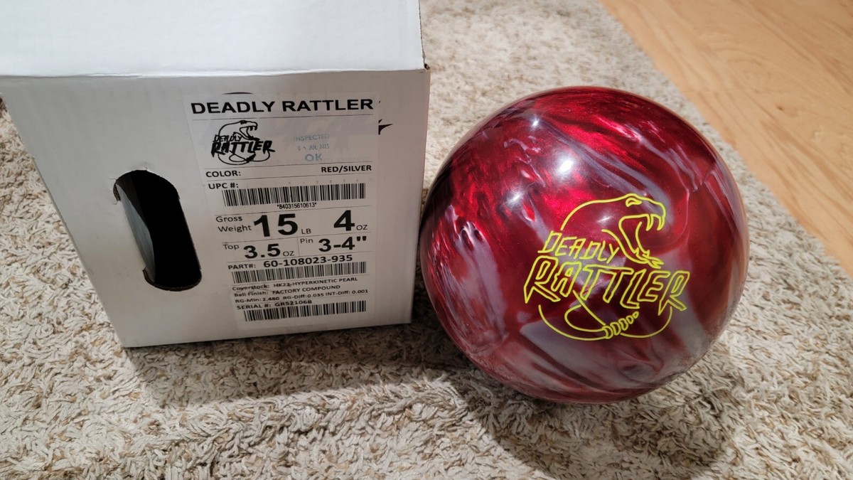 DEADLY RATTLER ボウリングボール 赤 Deadly Rattler Radical