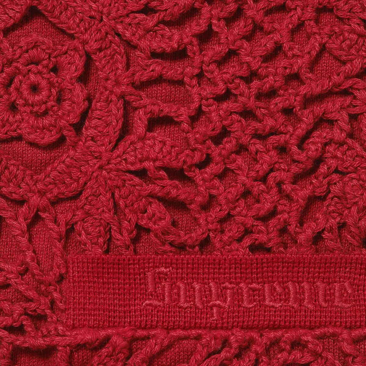 Supreme Crochet Zip Up Cardigan Black White Red 3colors 25SS Supreme Crochet Zip Up Cardigan Black White Red 3colors 25SS