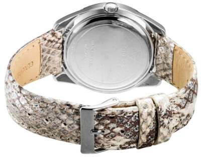 Guess Analogue Quartz Leather Strap Ladies Watch W0023L3