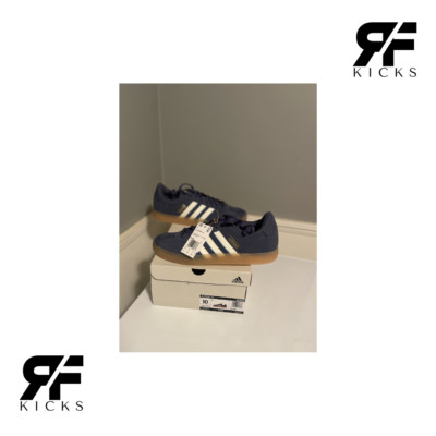 Adidas Vl Court Blue Gum Bottom Style ID9083 SZ 10