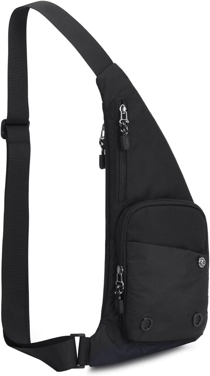 Sling Bag Slim Crossbody Personal Pocket Chest Bag Antithief Shoulder Bag Backpa
