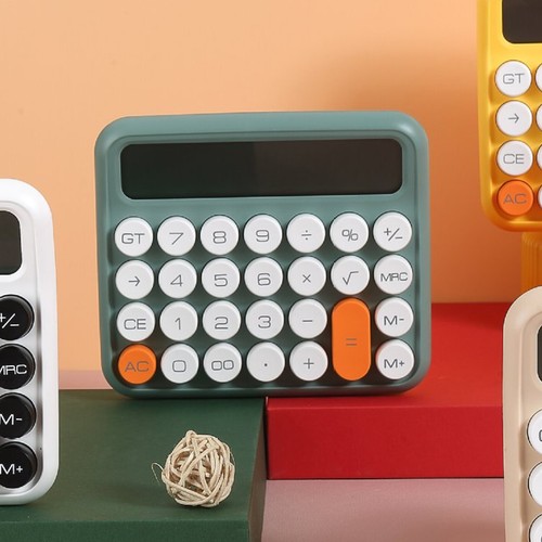 School Calculator Auto Shut Off Counting Clear Printing Handheld Calculator Long - Picture 2 of 11