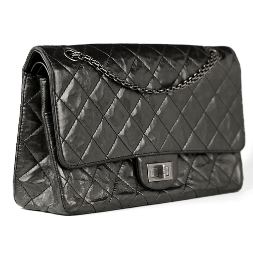 CHANEL Bag 2.55 Reissue Aged CALFSKIN Leather Large 227 SHW CERTIFIED AUTHENTIC - Picture 4 of 9