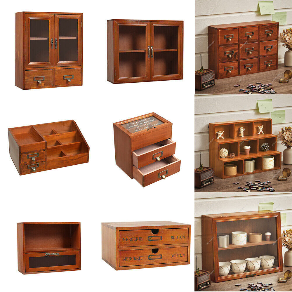 LILIKY Narrow Storage Cabinet Solid Wood Drawer Chest Of Drawers Narrow Storage Cabinet Bedroom Bedside Cabinet Storage cabinet (Color : White) 9 Small Wooden Chest of Drawers Storage Cabinet Organiser Box with Doors/ Shelves
