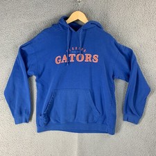 Florida University Gators Hoodie Mens Large Blue Pullover Sweatshirt NCAA