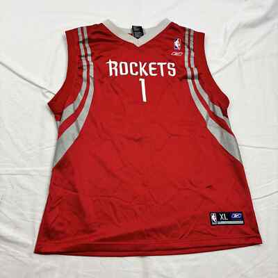 Reebok Unisex Basketball Jersey Houston Rockets Tracy McGrady 1 Red XL
