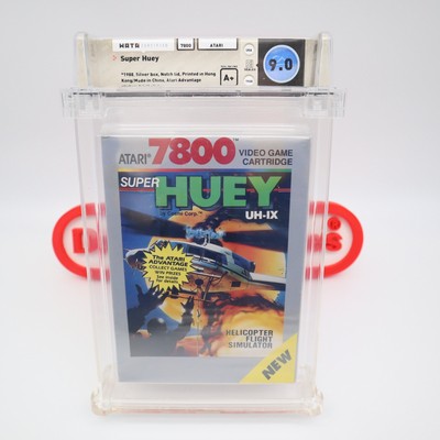 Atari 7800 Game SUPER HUEY - WATA GRADED X9.0 A+! NEW & Factory Sealed!