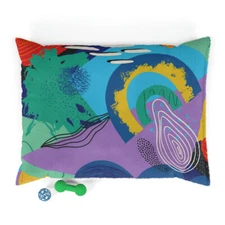 NEW Designer Abstract Pet Bed Sleeing Mat Cushion 40''x30'' Dog Bed Dog Cushion