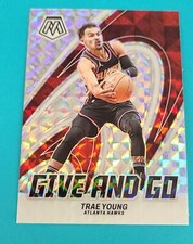 2023-24 Mosaic Give and Go Mosaic #10 Trae Young Hawks BASKETBALL Card 2C