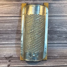 Vtg Primitive Farmhouse Tin & Wood Grater Rustic Country Decor Cabbage Shredder